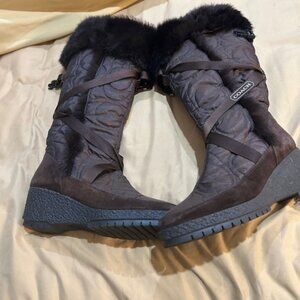 Coach size 7 brown high boot
